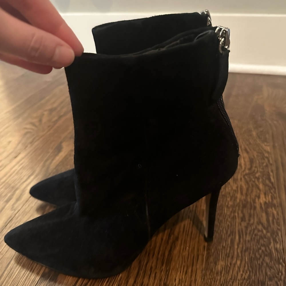 Steve Madden black suede boots
